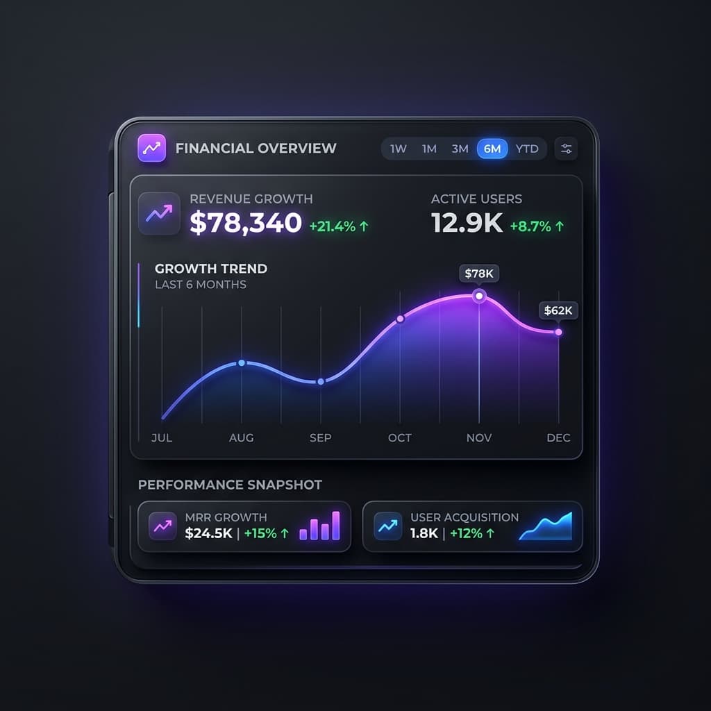 Interface premium do sistema