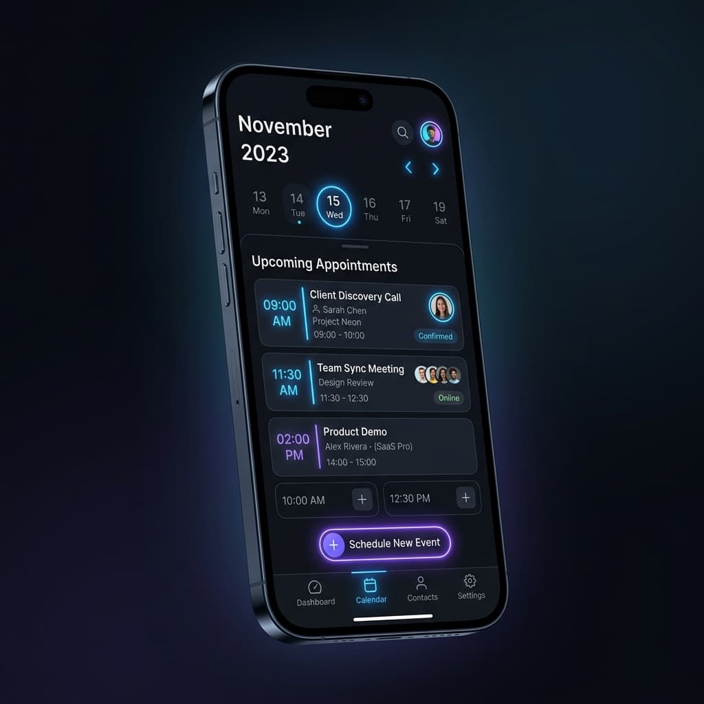 Interface premium do sistema